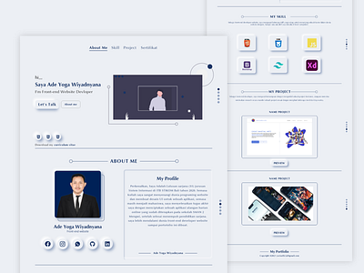 Neumorphism Portfolio Design