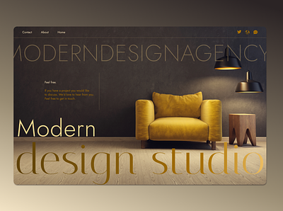 Design studio branding clean flat icon minimal ui ux web website website design