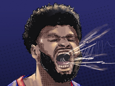 Jamal Murray aomc denver digitaldrawing illustration nuggets sportsillustration