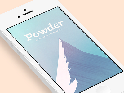 Powder - Mountain Simulator app game indie game iphone mobile game mountain powder ski snowboard splash screen unity3d