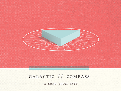 Galactic Compass album album cover arrow compass indie game music ost prism song soundtrack texture triangle