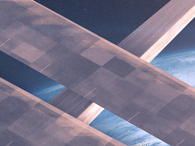 Mystery | Space 3d brushes earth geometric illustration photoshop planet ship space texture