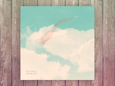 Arthur | Skyward album art arthur beats cd clouds flight jet low poly record ship trail vinyl