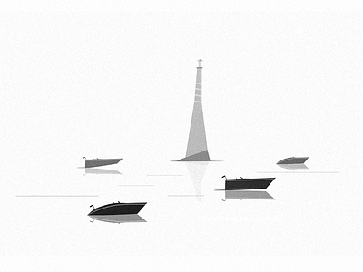 The Channel 2d black and white greyscale illustration mono noise shape texture
