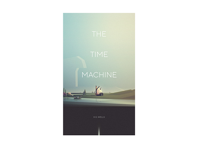 Time Machine 2d book cover cover illustration minimal title