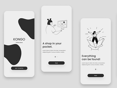 Onboarding Screens ui