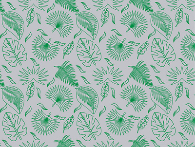 Palms and Leaves pattern artwork digital illustration illustration illustrator leaves palms pattern pattern design print print design vector
