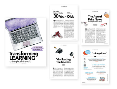 School Guide, Custom Publicaiton design editorial design layout magazine design