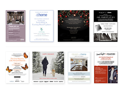 Invitaions for Web and Social Media design event branding events layout magazine design promotional design