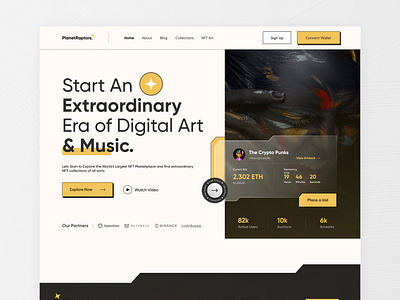 PlanetRaptors NFT Landing page