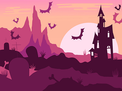 Halloween art flat flatart halloween