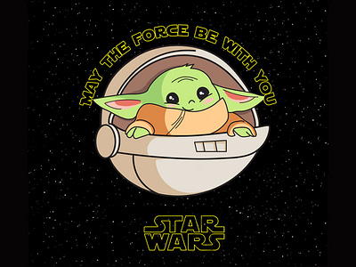 baby yoda baby yoda illustraion star wars day