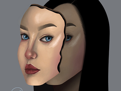 Two Faced book illustration character design characterdesign concept concept art concept design illustration portrait portrait art realism