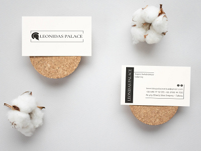 Leonidas Palace Business Card branding des graphic design logo ty typo typography vector