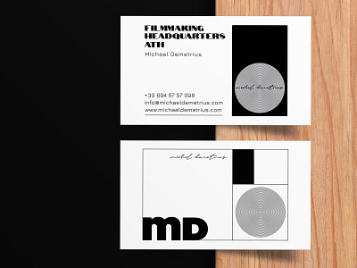 Business Card mockup, M.Demetrius