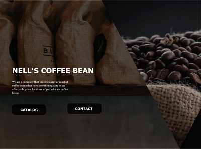 Nell's Coffee Bean coffe bean coffee coffeeshop minimal ui ux web
