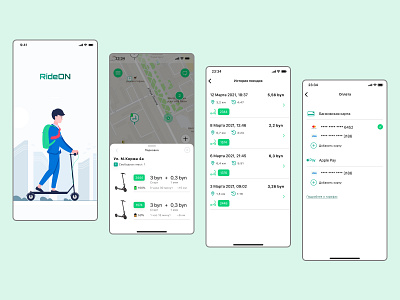 Scooter rent | iOS App design ios mobileapp productdesign uidesign uxdesign