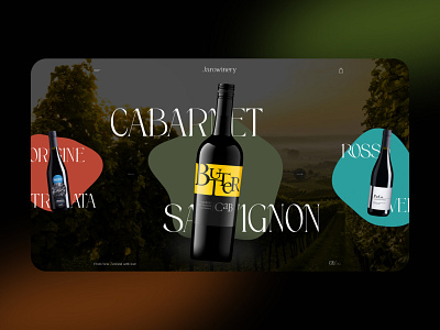 Winery website concept design ui ux web web design website wine winery