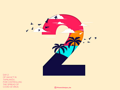 Day 2 / Number 2 144 in india coimbatore design graphic design illustration india ingenious love typography