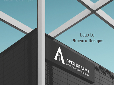 Logo - Apex Dreams Engineers & Builders 3d branding design graphic design illustration india logo love minimal minimal art mock up