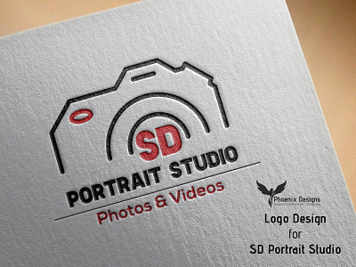 Logo - SD Portrait Studio brand branding branding design graphic design india logo minimal art