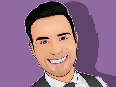 Michael Auger artwork auger celebrity collabro fanart michael portrait singer vector vector art vexel vexel art