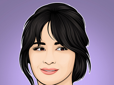 Camila Cabello 5h artwork camila cabello celebrity fanart fifth harmony portrait singer vector vector art vexel vexel art