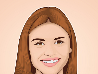 Holland Roden actress artwork celebrity design fanart portrait vector vector art vexel vexel art