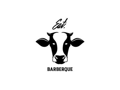 Eat. Some drink barberque branding cow culture design extentions fonts food icon illustration logo logos mark milk poster restaurant typography vector