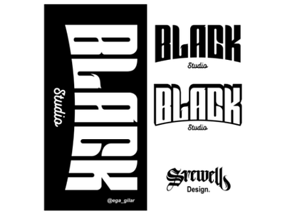 Black. Studio black customfont design font icon illustration illustrator logo logodesign logos mark music signature typography vector
