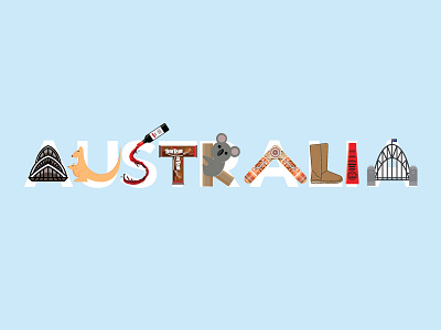 Australia australia boomerang harbor bridge koala opera house papaw ointment tim tam ugg wine