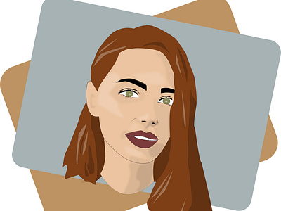 Vector Portrait of a lady