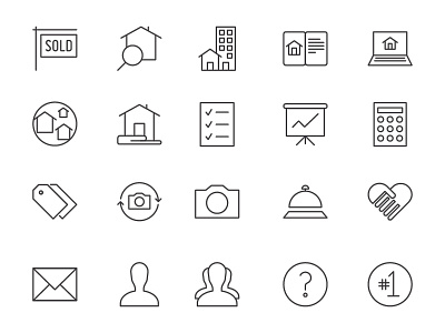 Custom Real Estate Line Icons