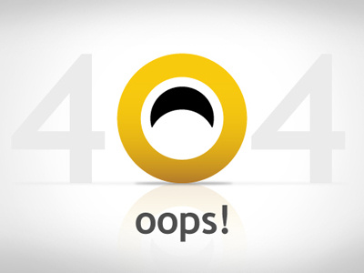 404 - oops! 404 page