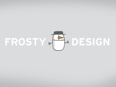 New Logo gray logo snowman white orange