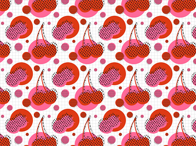 JUICY PATTERN n.2 / ai adobe illustrator berries cherry colors illustration illustrator juice layers pattern