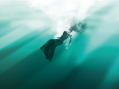 Medea Rising artwork bandartwork drawing graphic illustration under the sea