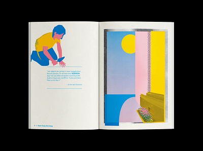 Zine page 'Jorienzine' book booklet editorial flat graphic design illustration illustrator logo print typography