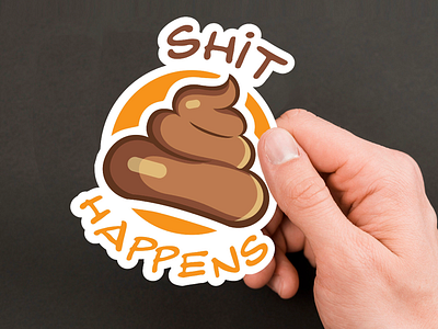 Shit Happens Sticker