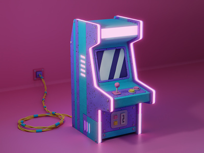 Candy Arcade 3d blender cartoon digital art isometric low poly