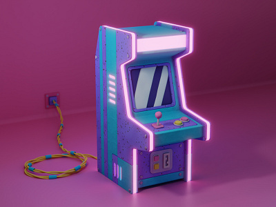 Candy Arcade 3d blender cartoon digital art isometric low poly