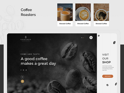 Coffee Roaster design store ui uidesign uidesigner web