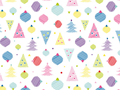 Christmas Scribbles christmas digital illustration illustration kids kids art pattern pattern design pattern designer surface pattern vector vector art vector pattern