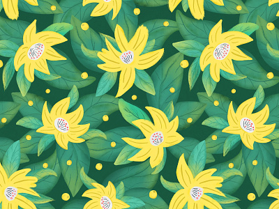 Yellow Flowers pattern