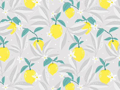 Lemon pattern in Pantone colors illustration lemons pantone pantone2021 pattern pattern design pattern designer seamless surface pattern surface pattern design vector vector pattern