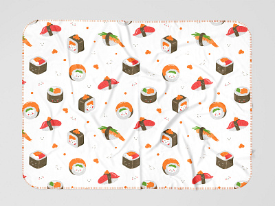 Cute Sushi Blanket