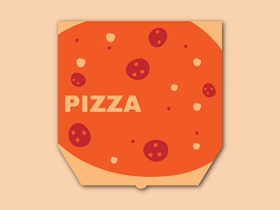 Pizza Box branding design illustration