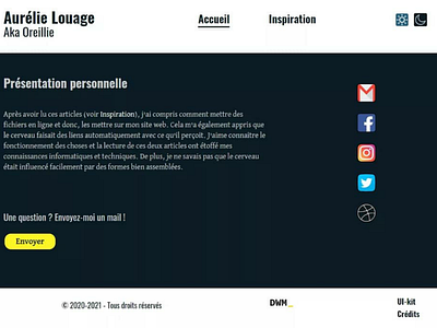 Dark mode of my first project Hello World blue colors contrast dark darkmode design first mobile project school social ui design ux design website yellow
