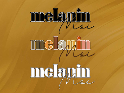 Melanin Moi Logo Redesign brand design branding design logo logo design logodesign personal branding typography