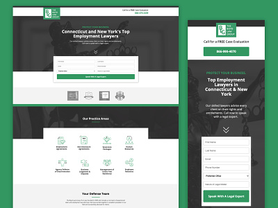 The Boyd Law Group Landing Page boyd law group digital design employment law form design icons landing page law firm landing page lawyer landing page mobile conversion ppc marketing ui ux